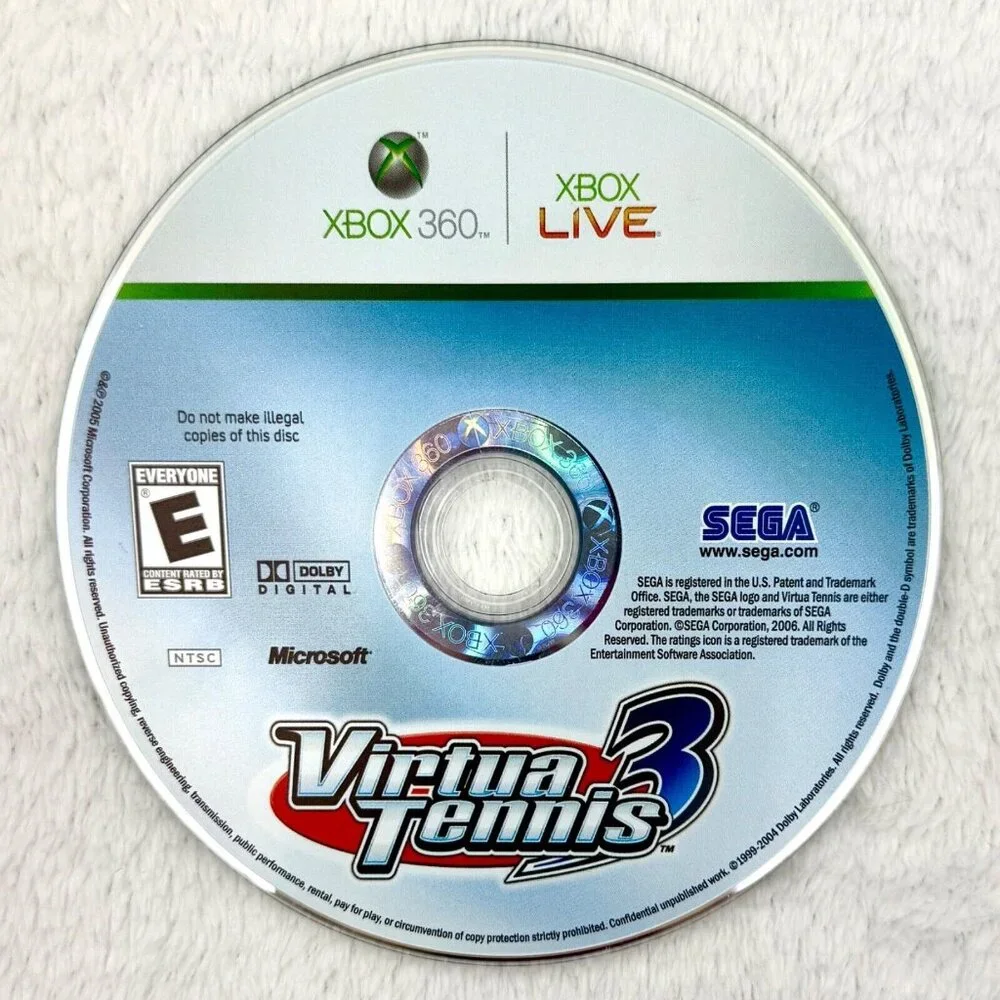 XBOX 360 Virtual Tennis 3 2006 Sega